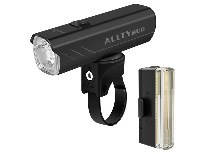 MagicShine Allty 800 and SeeMee 50 Combo bicycle lights.