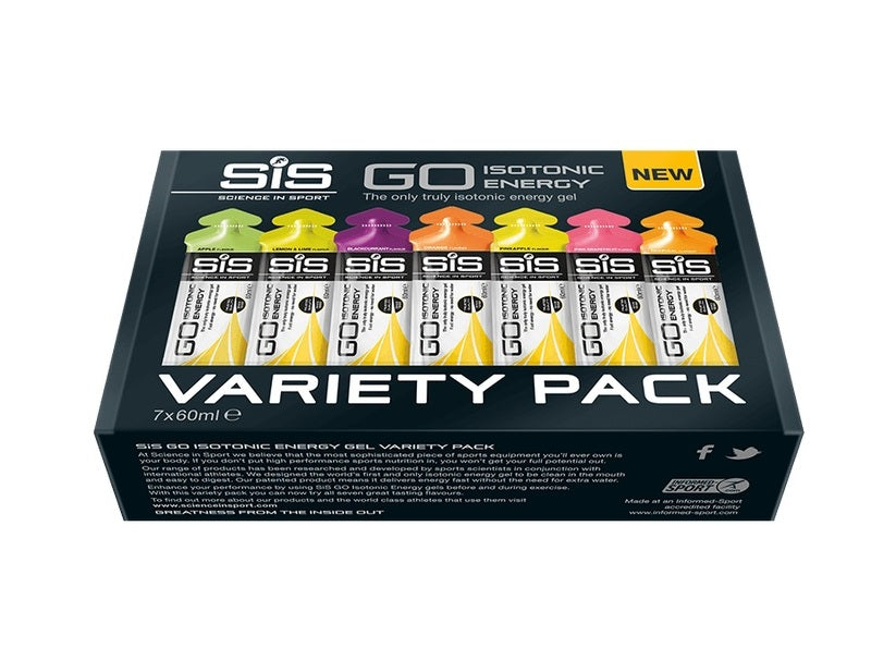 SIS GO Isotonic Gel Variety Pack 7 x 60ml