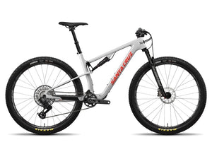 The carbon full-suspension 2024 Santa Cruz Blur 4 mountain bike is a World Cup-winning cross country (XC) race bike.