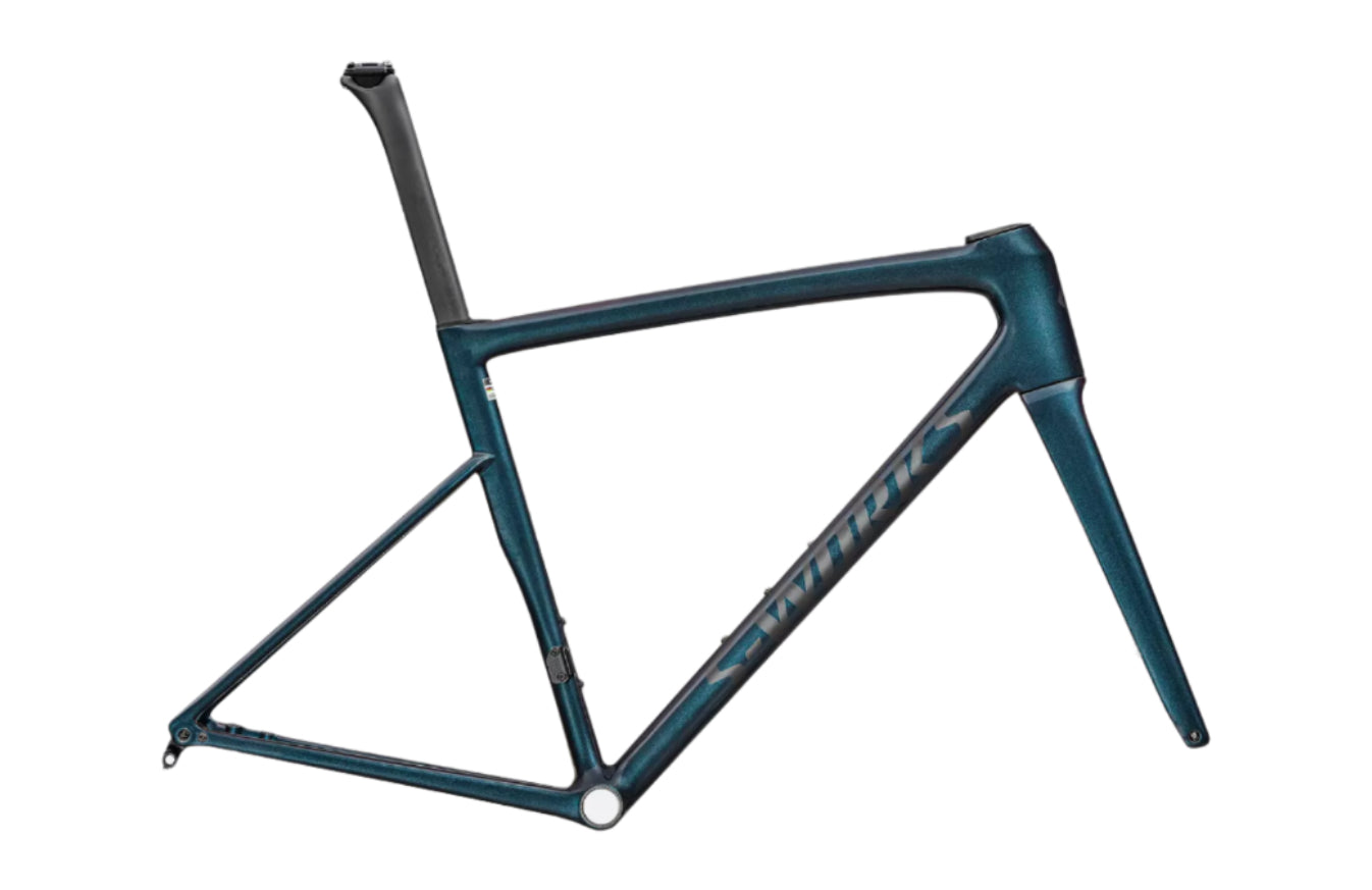 2025 Specialized S-Works Tarmac SL8 Frameset 56cm Colour: Gloss Red to Black Pearl Over Deep Lake Metallic / Satin Metallic Obsidian
