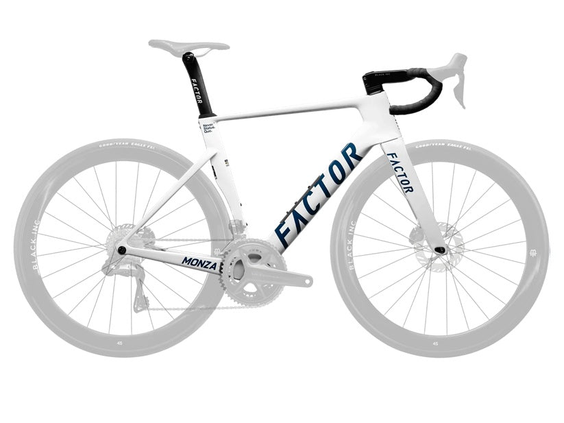 The Factor MONZA road bike delivers true race performance in an optimised, practical package. 