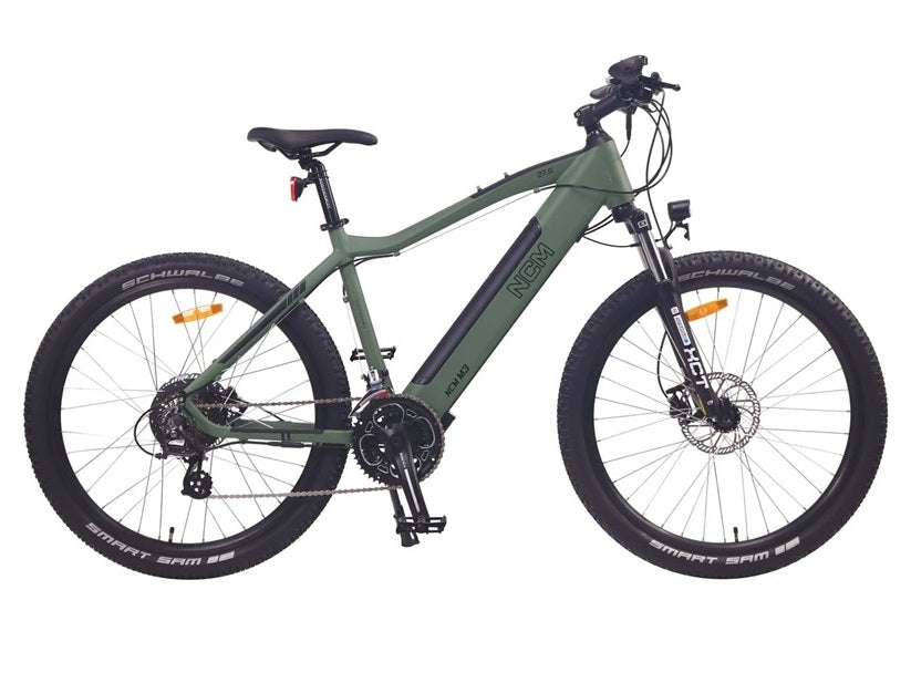 The NCM M3 is an entry-level e-mountain bike that doesn’t compromise on high-quality components.