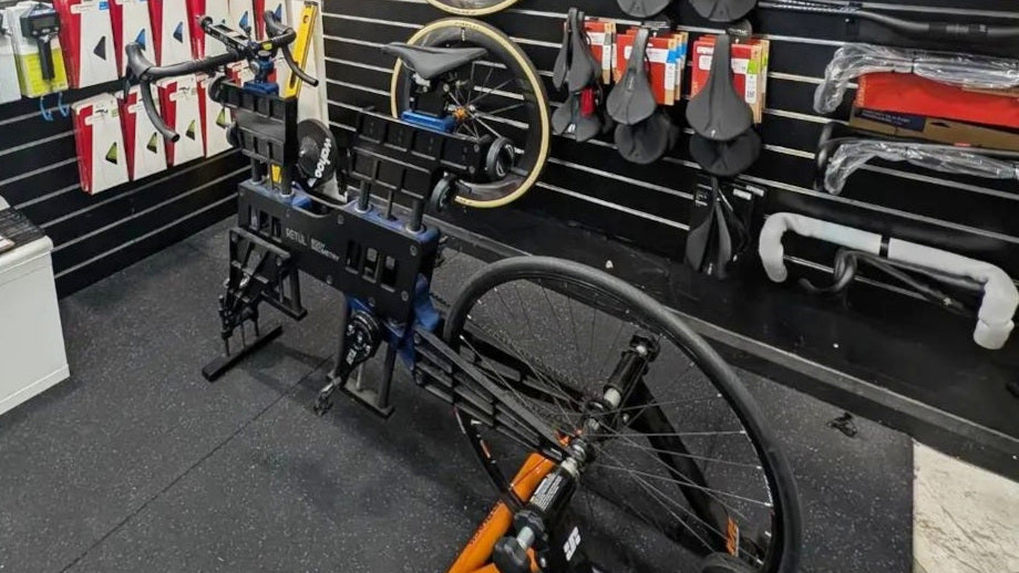 Bike fitting at Crossroads Bicycle Co.